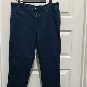 Roz & Ali Women's Straight Leg Jeans - Dark Blue